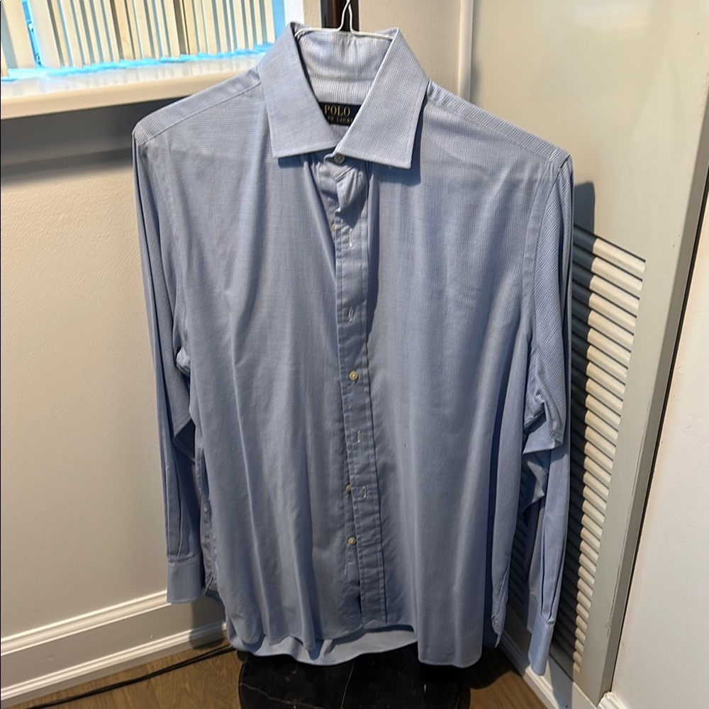Polo by Ralph Lauren Men's Light Blue Dress Shirt